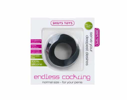 Endless Cockring normal size schwarz Packungsansicht