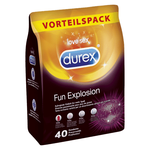 Durex Fun Explosion Beutel (40 Kondome) Produktansicht