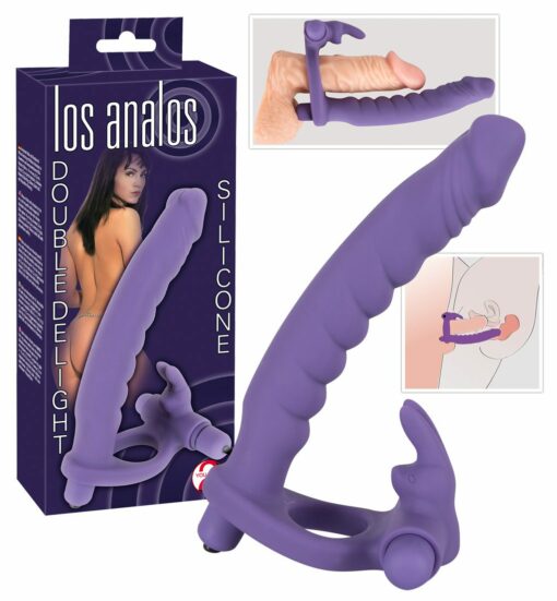 Los Analos Double Delight - vibr. Umschnall-Dildo