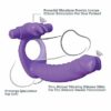 Pipedream Silicone Double Penetrator Rabbit - Purple