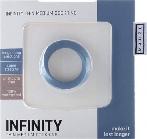 Infinity Penisring Medium dünn (blau)