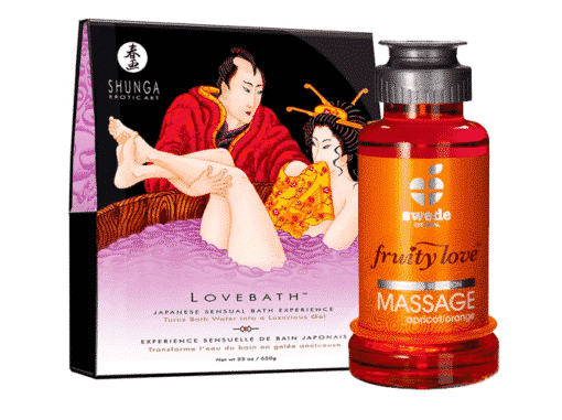 Shunga Lovebath Sensual Lotus & Swede Fruity Love Massage