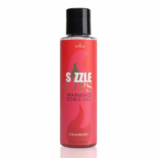 Sizzle Lips Erdbeere Wärmendes essbares Gel