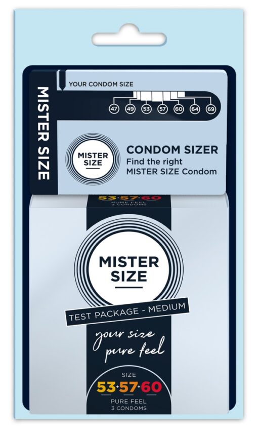 Size Kit mit Condom Sizer und Testset zum ermitteln der Kondomgröße front