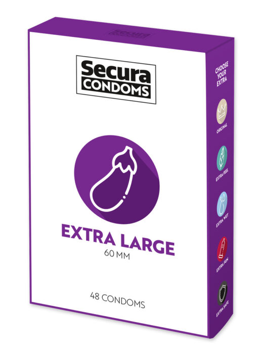 Secura Extra Large 60mm 48 Kondome Vinico 9385